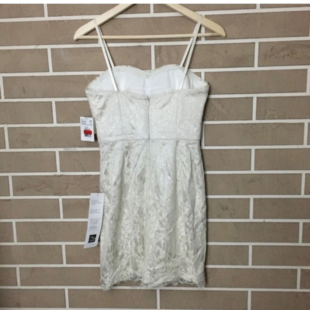 AIDAN Aidan Mattox Ivory Lace Corset Dress - Picture 2 of 8